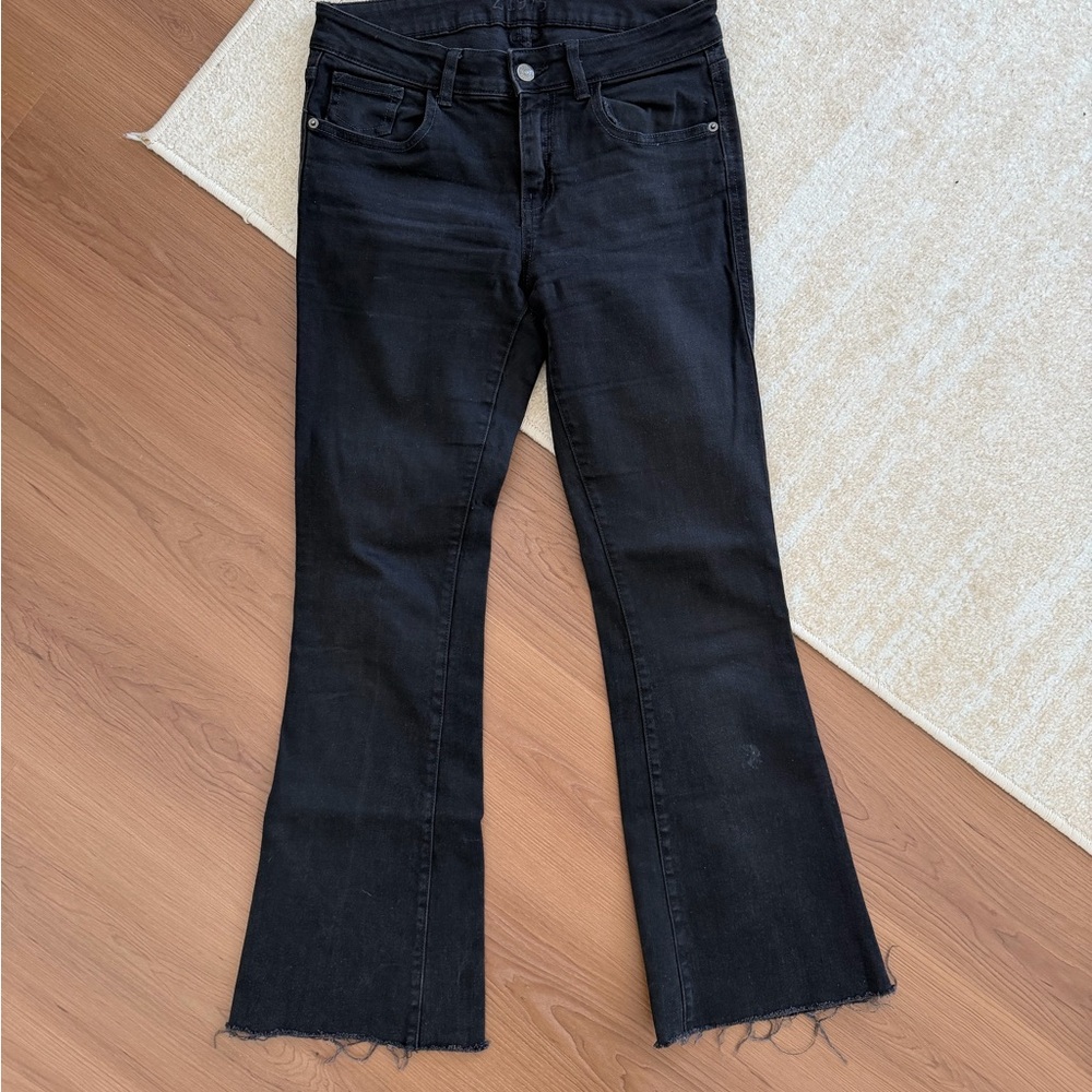 Zara Black Wide Leg Jeans